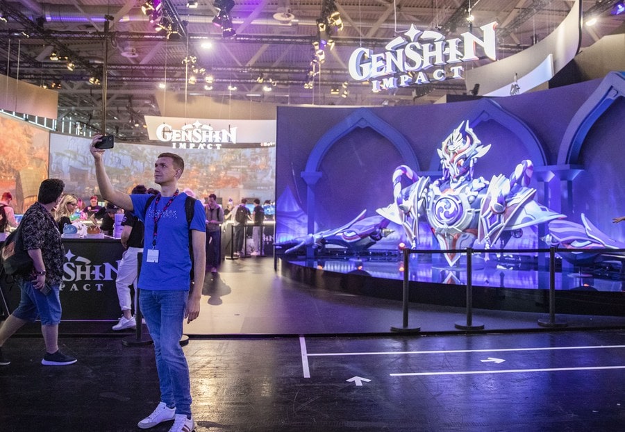 MiHoYo’s Event Booth at Gamescom 2023 in Cologne