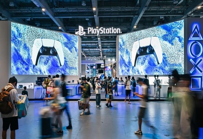 PlayStation’s booth at ChinaJoy 2023