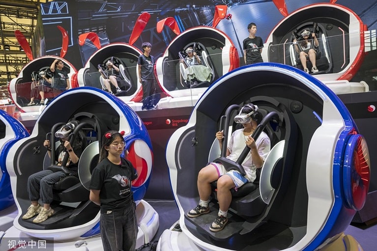Qualcomm’s booth at ChinaJoy 2023