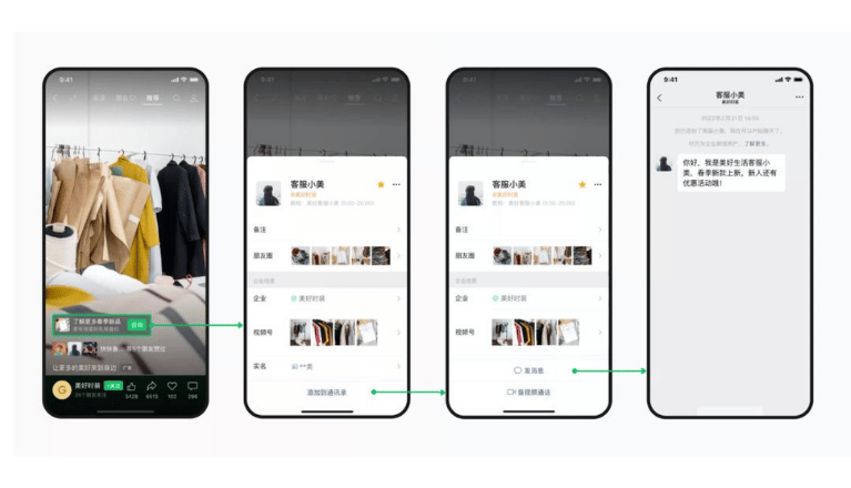 Audience Cycle from WeChat Channels to WeCom