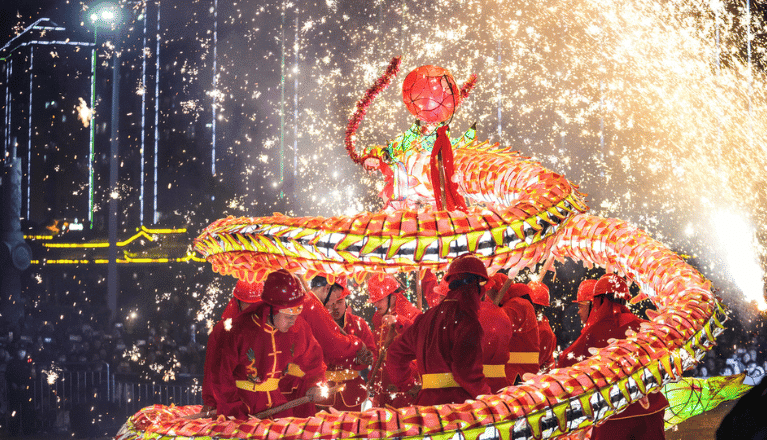 Celebrations for the Lantern Festival in Taijiang