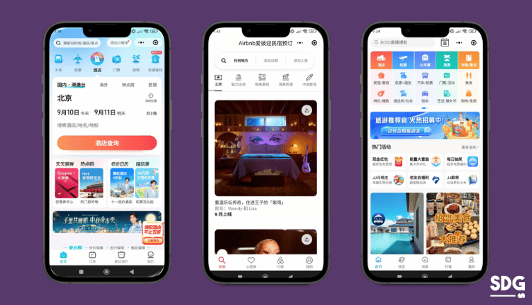 Chinese OTAs WeChat Mini Programs