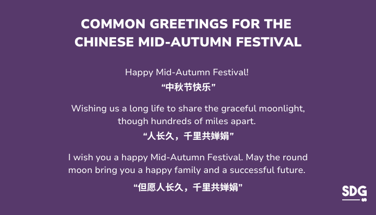 Common Greetings for the Chinese Mid-Autumn Festival