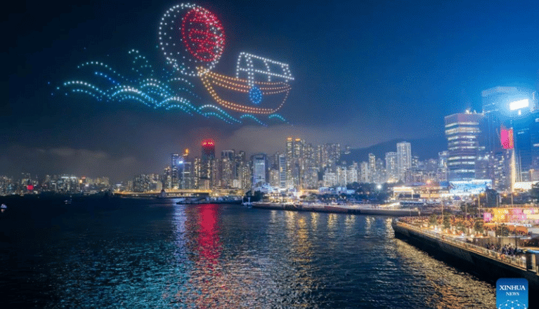 drone shows for chinese lantern festival