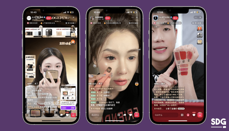 Live streaming on Taobao with real-time product demonstrations