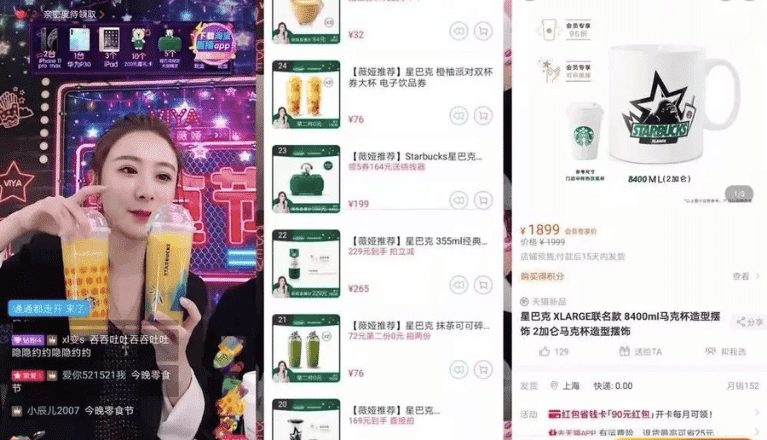 Starbucks live-selling strategy